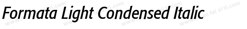 Formata Light Condensed Italic字体转换